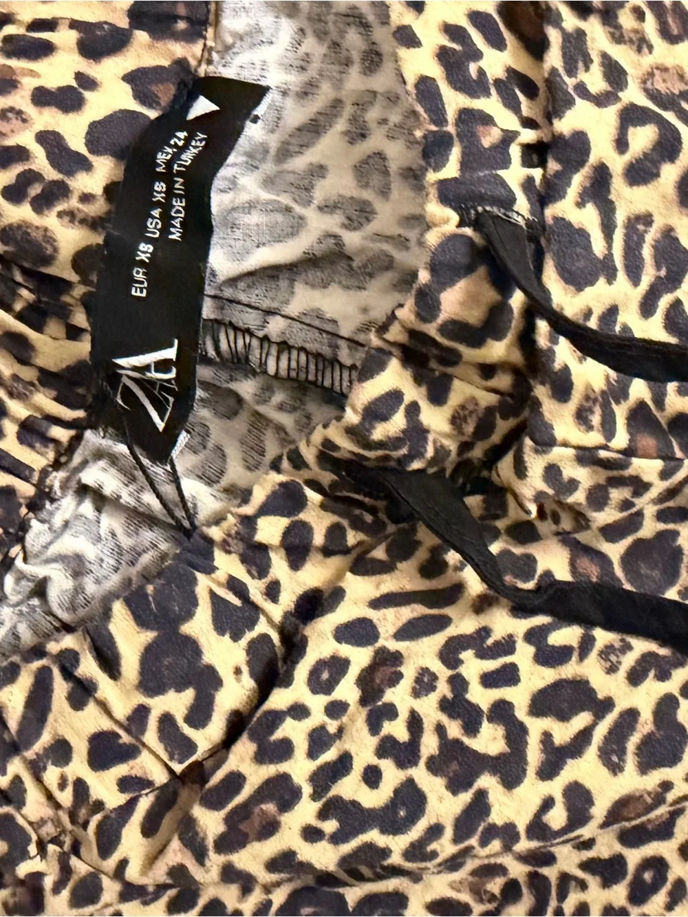 Zara Leopard Print Mini Skirt in Tan and Black